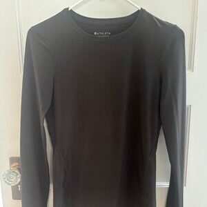 Athleta dark grey long sleeved workout top - XXS